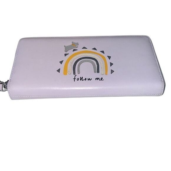 Radley London Follow Me Over the Rainbow Lilac Zip Around Long Wallet - Picture 9 of 12